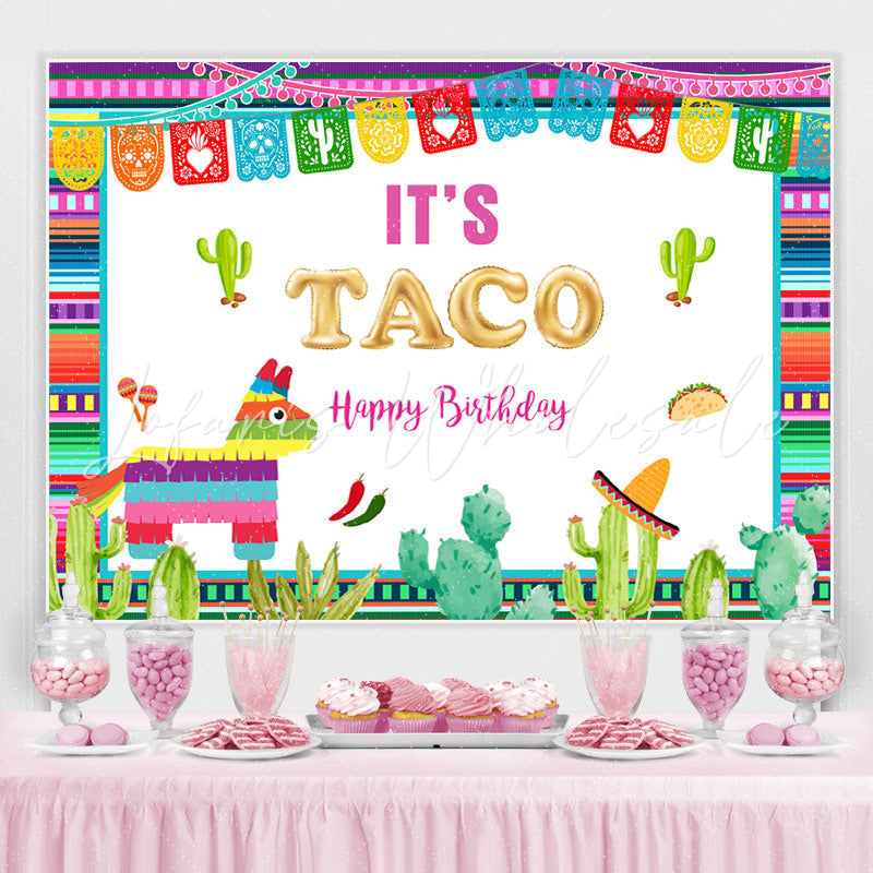 Lofaris Its A Mexican Tato Happy Birhday Backdrop For Children