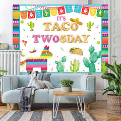 Lofaris Its Taco Twosday Theme Birthday Party Backdrop For Boy
