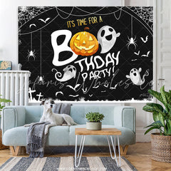 Lofaris Its Time For A Boo Thday Party Halloween Theme Backdrop