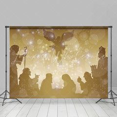 Lofaris Jesus Themed Bokeh Merry Christmas Holiday Backdrop