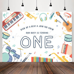 Lofaris Kick Up A Beat Join The Crew 1st Birthday Backdrop
