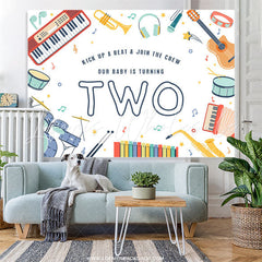 Lofaris Kick Up A Beat Join The Crew 2nd Birthday Backdrop