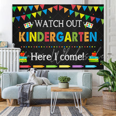 Lofaris Kindergarten Back to School Kids Photoshoot Backdrop