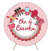 Kitchen Tea Party Round Backdrop for Elegant Event Gathering
