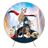 Krypto the Superdog Round Backdrop For Kids Celebration Fun