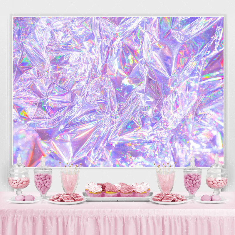 Lofaris Laser Purple Photo Bokeh Backdrop for Party