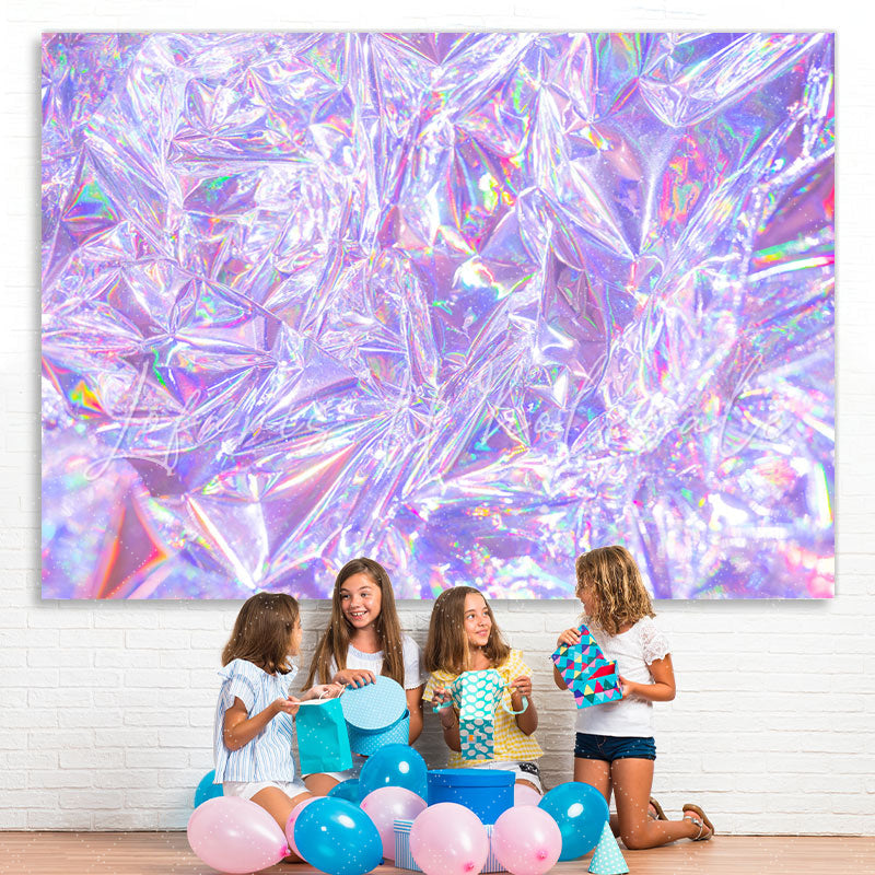 Lofaris Laser Purple Photo Bokeh Backdrop for Party