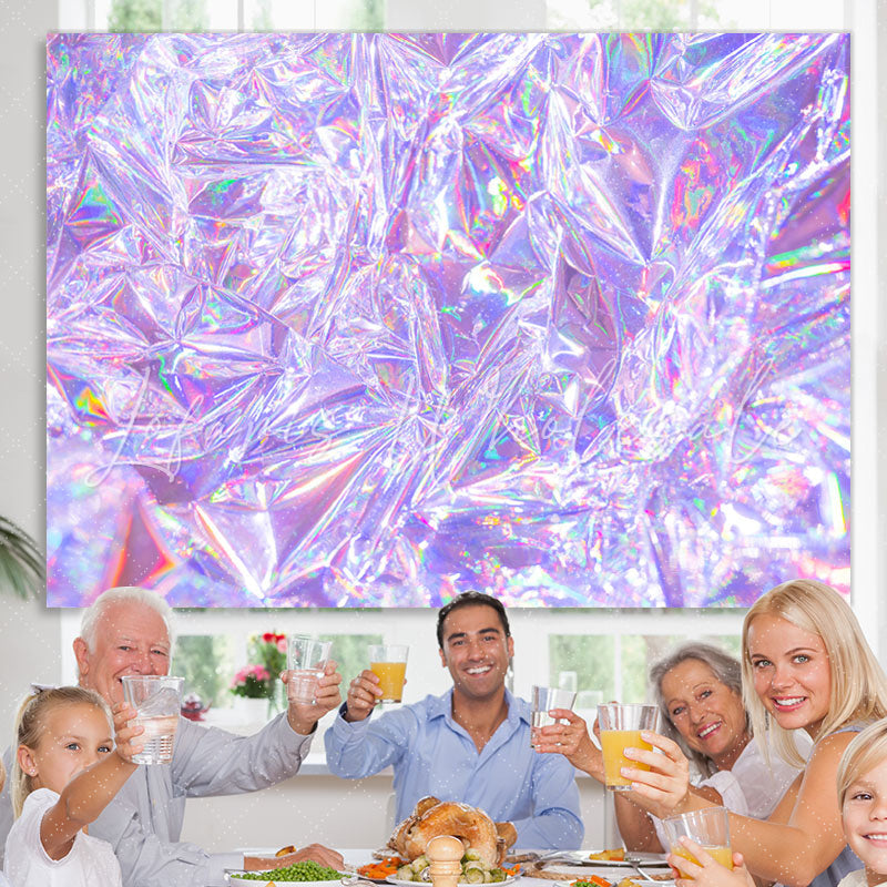 Lofaris Laser Purple Photo Bokeh Backdrop for Party