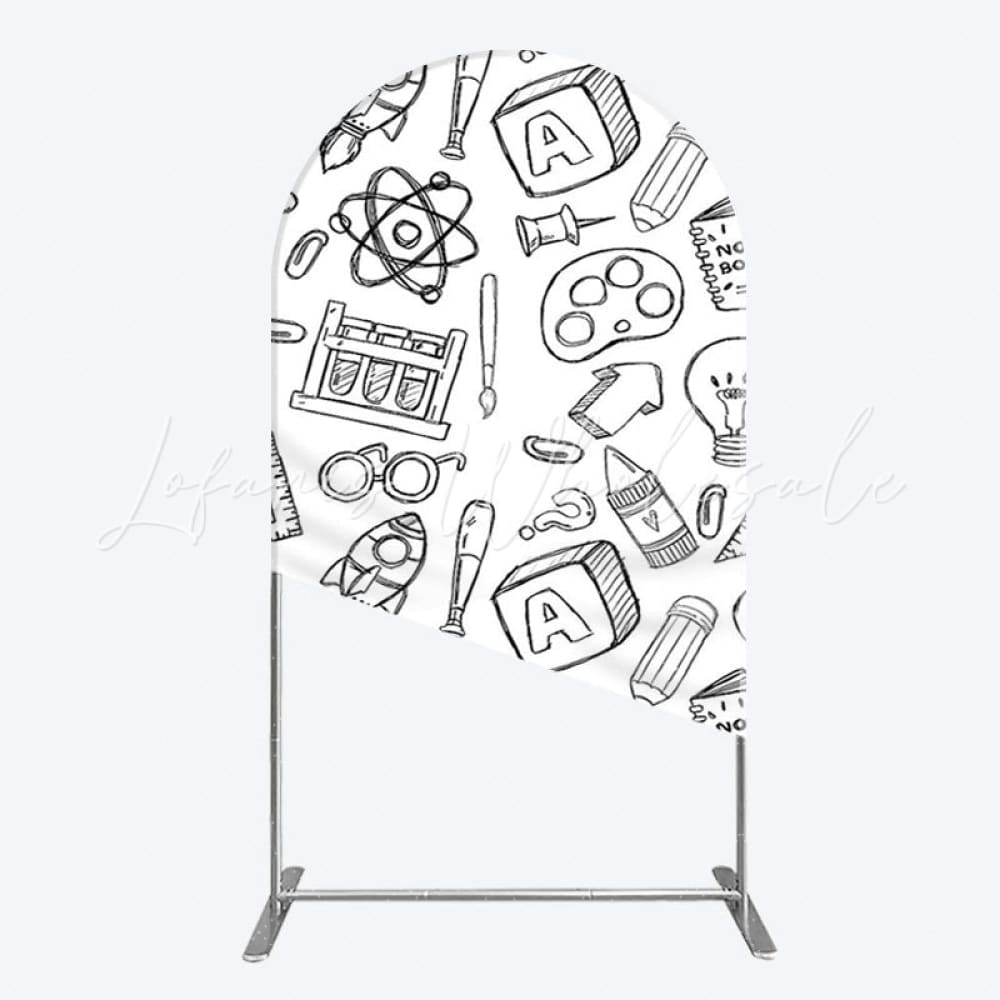 Learning Theme Arch Backdrop for Kids Party Decor