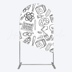 Learning Theme Arch Backdrop for Kids Party Decor