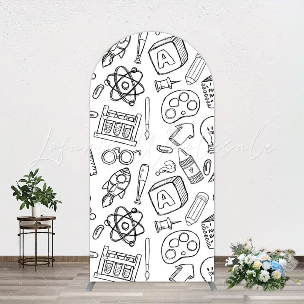 Learning Theme Arch Backdrop for Kids Party Decor