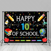 Lofaris Learning Tools Black 100Days Back To School Backdrop