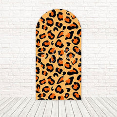 Leopard Animal Print Fierce Look Arch Backdrop For Wild Party Decor