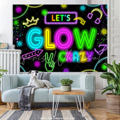 Lofaris Lets Clow Crazy Theme Happy Birthday Backdrop Banner
