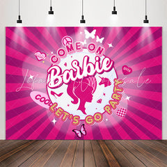 Lofaris Come On Barbie Pink Cool Party Backdrop For Girls