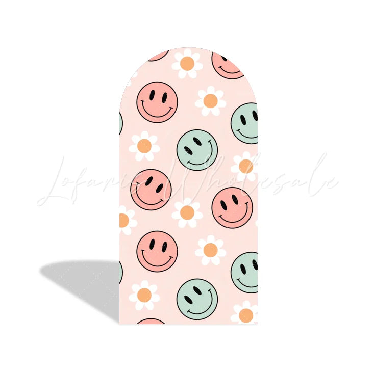 Let??£¤s Groovy Happy Birthday Baby Shower Party Arch Backdrop Wall Cloth Cover