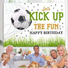 Lofaris Lets Kick Up The Fun Happy Birthday Backdrop For Party