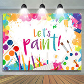 Lofaris Lets Paint Colorful Artist Graffiti Birthday Backdrop