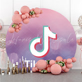 Lofaris Light Purple Bokeh Circle Birthday Backdrop For Party