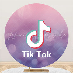 Lofaris Light Purple Bokeh Circle Birthday Backdrop For Party