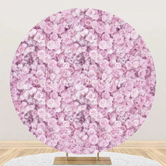 Lofaris Light Purple Dense Flowers Circle Wedding Backdrop