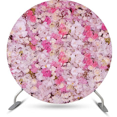 Lofaris Light Purple Red Floral Wall Round Wedding Backdrop