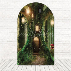 Lighted Forest Magical Trees Arch Backdrop For Dreamy Event