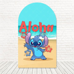 Lilo And Stitch Aloha Vibe Arch Backdrop For Island Theme Party Scene