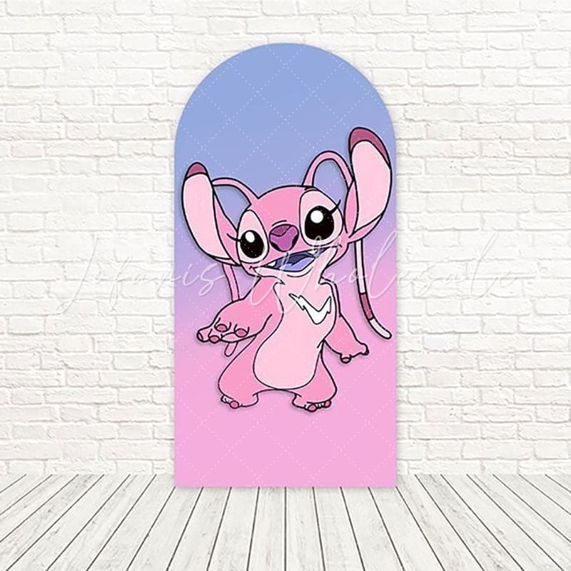 Lilo Stitch Family Love Arch Backdrop For Kids Movie Theme Event