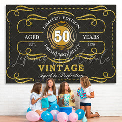Lofaris Limited Edition 50 Premium Quality Birthday Backdrop