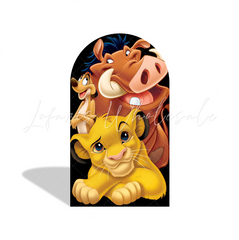 Lion King Birthday Baby Shower Party Arch Backdrop Wall Cloth Cover