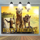 Lion King Wild Jungle Forest Themed Birthday Party Backdrop
