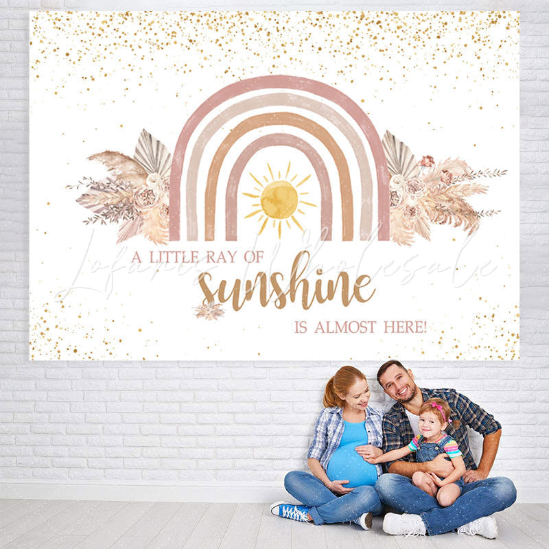 Lofaris Litter Sunshine Is Almost Here Baby Shower Backdrop