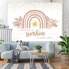 Lofaris Litter Sunshine Is Almost Here Baby Shower Backdrop