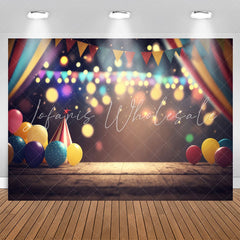 Lofaris Little Balloons Light Bokeh 1st Birthday Backdrop