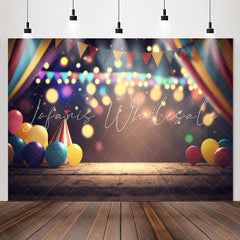 Lofaris Little Balloons Light Bokeh 1st Birthday Backdrop