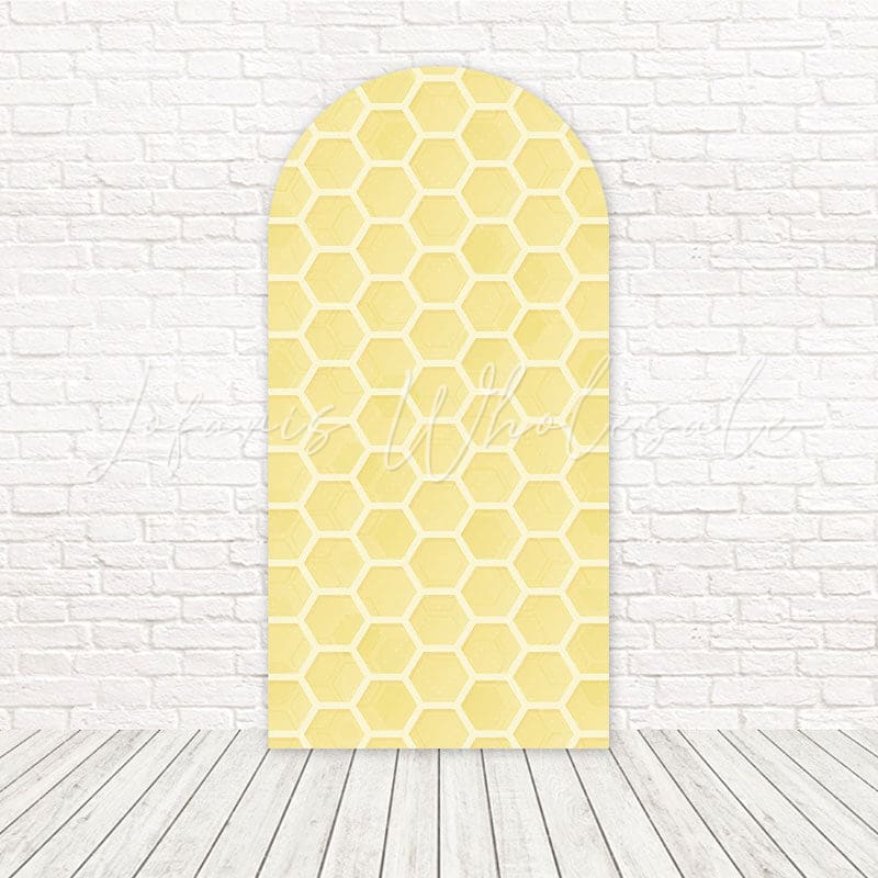 Little Bee Hive Sweet Honey Buzz Arch Backdrop For Cute Spring Day
