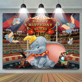 Lofaris Little Cute Cartoon Elephant Birthday Party Backdrop