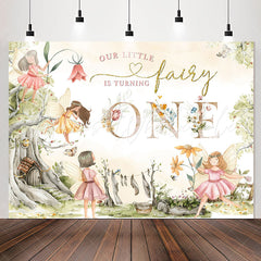 Lofaris Little Fairy Is Turning One 1st Birthday Backdrop