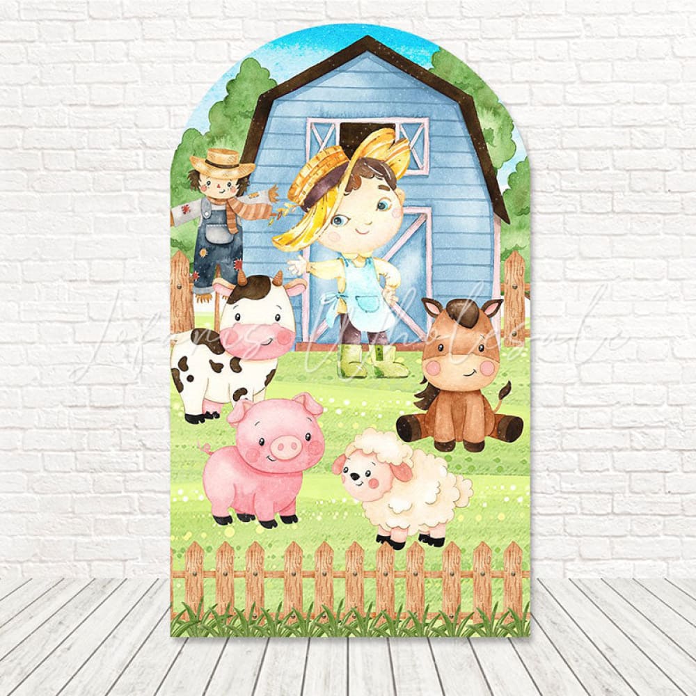 Little Farm Chicken Coop Arch Backdrop For Country Baby Event