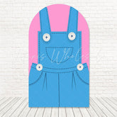 Little Farm Overalls Blue Arch Backdrop For Toddler Theme Set