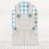 Little Farm Overalls Look Arch Backdrop For Cute Baby Party