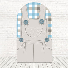 Little Farm Overalls Look Arch Backdrop For Cute Baby Party