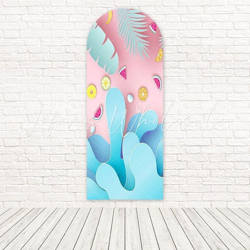 Little Fruits Summer Splash Juicy Mood Arch Backdrop For Tropical Vibe