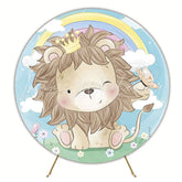 Little Lion King Round Backdrop for Safari Party