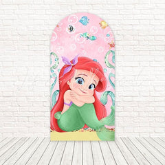 Little Mermaid Ariel Ocean Glow Arch Backdrop For Princess Sea Party