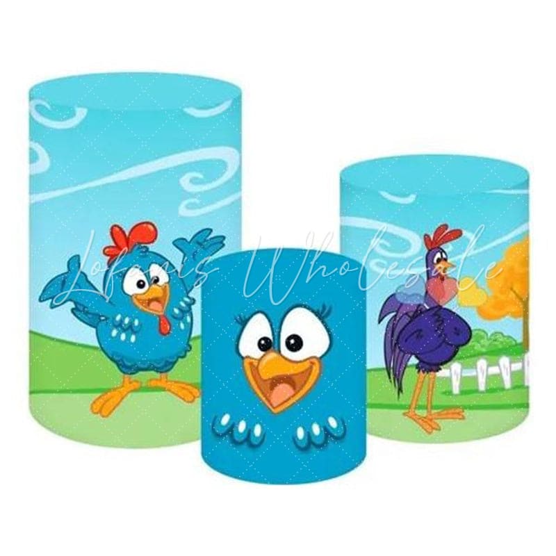 Little Painted Chicken Farm Themed Cover Cylinders Kit