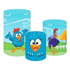 Little Painted Chicken Farm Themed Cover Cylinders Kit