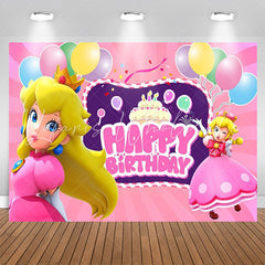 Little Pink Dress Princess Birthday Backdrop For Girls