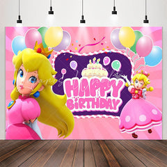Lofaris Little Pink Dress Princess Birthday Backdrop For Girls
